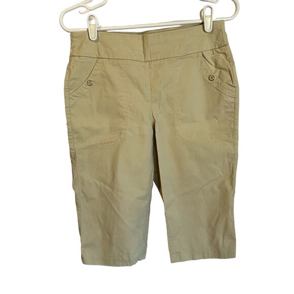 Jamie Sadock Tan Super Stretch Golf Capris Size 8 - Picture 1 of 5